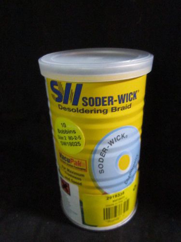 DE-SOLDERING BRAID Per Can SW18025 SODER-WICK