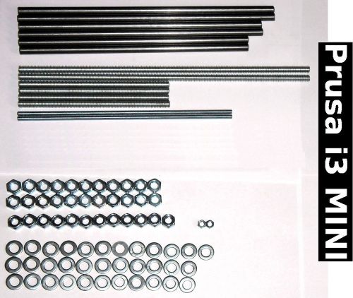 Iron smooth &amp; threaded rods &amp; nuts kit for prusa i3 mini frame reprap 3d printer for sale