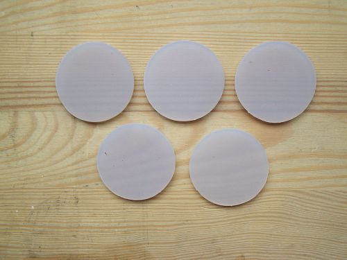 5 pcs. x 45mm diameter x 2mm Thk SILICONE Rubber Sheet Insulating Strip