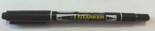 Permanent marker etch resist pen - dual tip - medium &amp; fine - black ink for sale