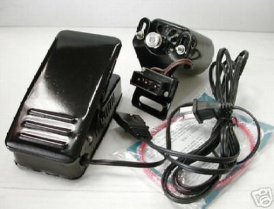 Home sewing machine motor &amp; foot pedal control set for sale