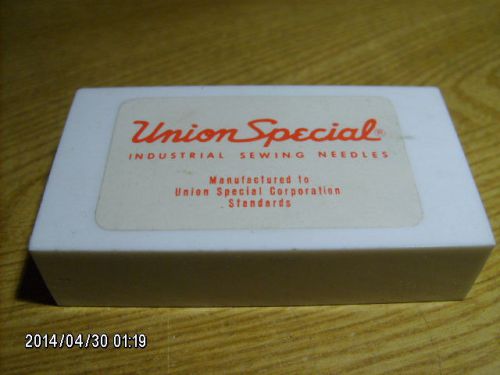 100 pc pack union special 29els-110/044 sewing machine needles 2 1/8&#034; for sale
