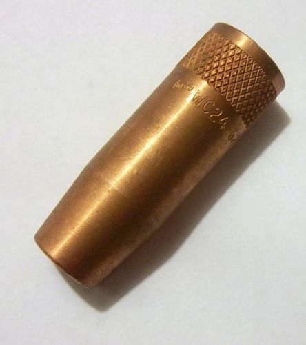 Tweco 5/8&#034; bore copper mig welding gun nozzle tip wc24-62 400 amp supra for sale