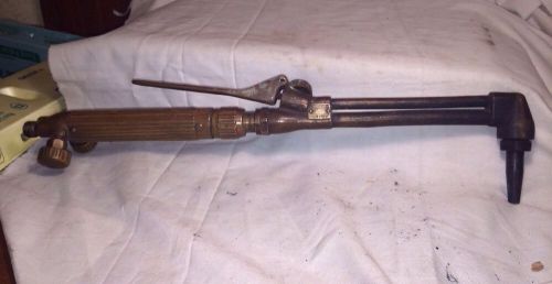Vintage purox solid brass 2 piece cutting/welding torch cw- 202 for sale