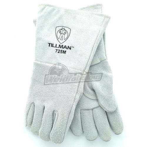 Tillman 725M Elkskin Split Cotton/Foam Fully Lined Stick Welding Gloves, Medium
