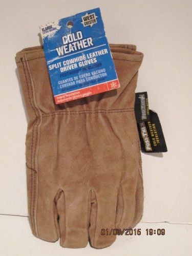 WESTCHESTER 91007/XL COLD WEATHER HEAVY DUTY-XL COWHIDE GLOVES  FREE SHIP NWT!!!