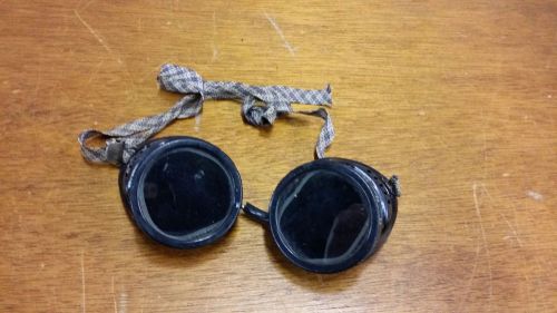 Vintage Welding / Motorcycle Goggles Glass Lenses  ~  TAKE A LOOK!