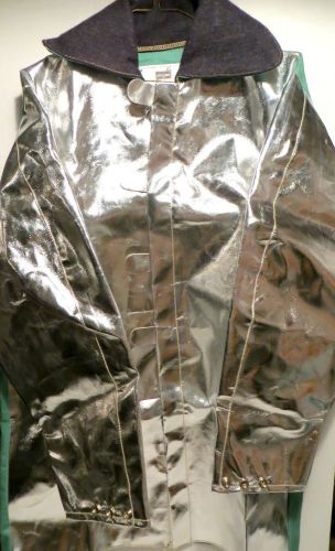 ~new old stock westex steel grip aluminized front welding jacket~ size med ~ for sale