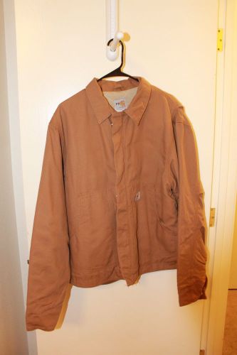 Fr large tan carhartt flame resistant jacket for sale