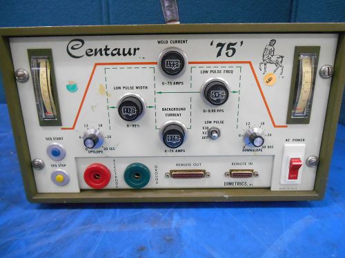 Vintage Liburdi Dimetrics Centaur 75 Weld Current Power Supply Model 7001