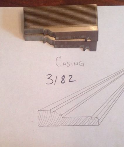 Lot 3182 Casing Moulding Weinig / WKW Corrugated Knives Shaper Moulder