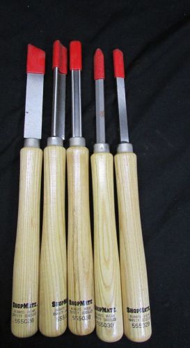 FIVE SHOPMATE MADE FOR SHOPSMITH WOOD WORKING CHISEL LATHE TOOLS