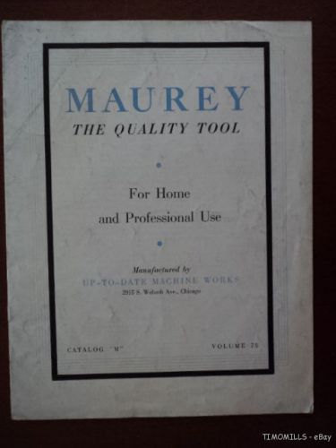 1932 Maurey Woodworking Machine Sander Lathe Band Saw Catalog Vintage Original