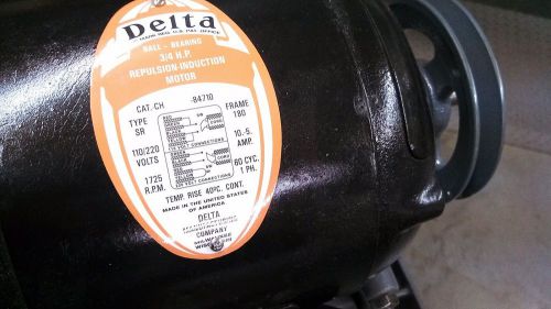 Name plate decals  -  for vintage delta 3/4 and 1 hp repulsion induction motors for sale