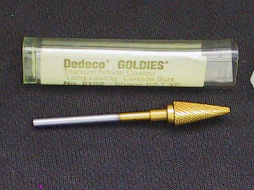 Dedeco Goldies Titanium Nitrite Coated Carbide Lab Bur 8102 82T/XF