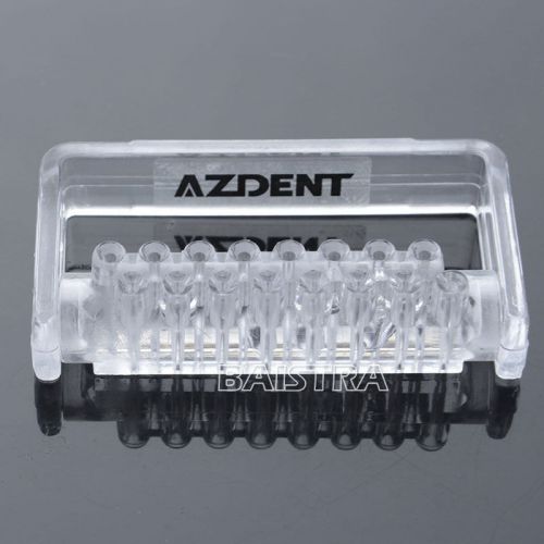 Dental Orthodontic 16 slot Plastic Bur Holder Sterilizable Bur Dispenser Clear