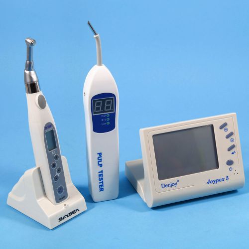 Apex locator + dental wireless root canal mini endo motor handpiece+ pulp tester for sale
