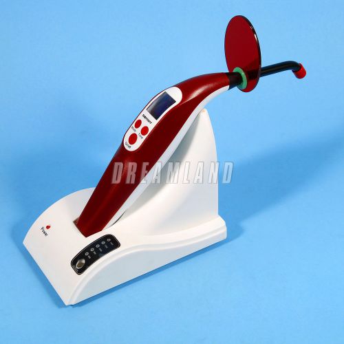 US New Dental Wireless Cordless LED Curing Light Lamp SKYSEA T2 Red