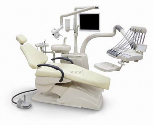 New Dental Unit Chair D4 Model Soft Leather Controlled Integral FDA CE