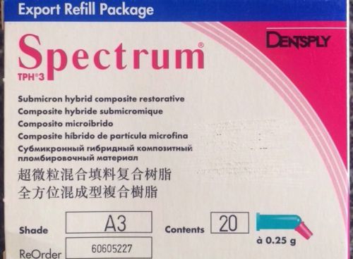 Dentsply Spectrum TPH3 Composite A3 Capsules