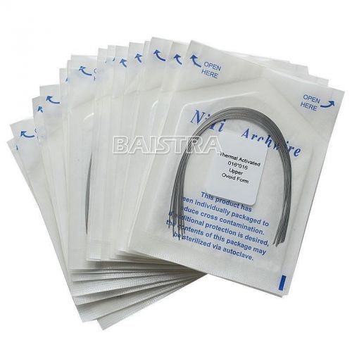 20 packs dental orthodontic heat thermal activated niti rectangular arch wire for sale