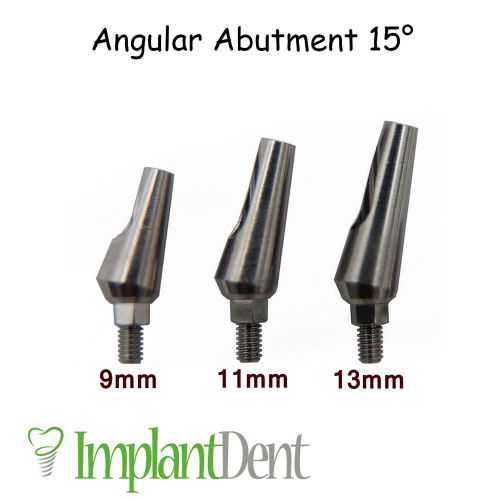 Angular titanium abutment 15&#039; hex dental implant lab prosthetics.free ship! for sale
