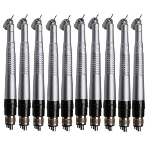 10* dental 45 degree air turbine high speed handpiece w quick coupler 4-h for sale