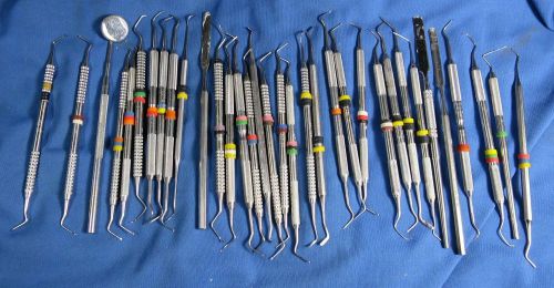 Lot of 34 Dental Instruments. Henry Shein, Nephron and other brands