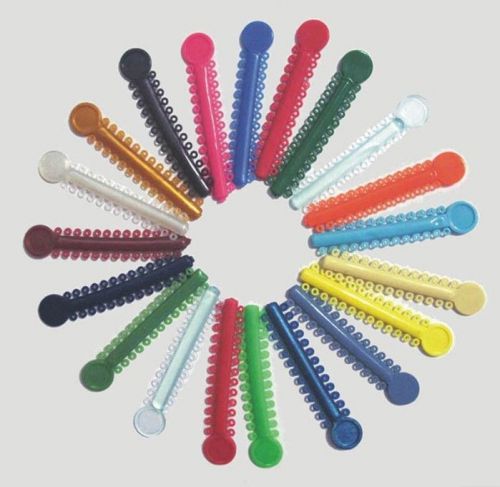 5 pack dental orthodontic ligature tie separators circle(multi-colored)1040/pcs for sale