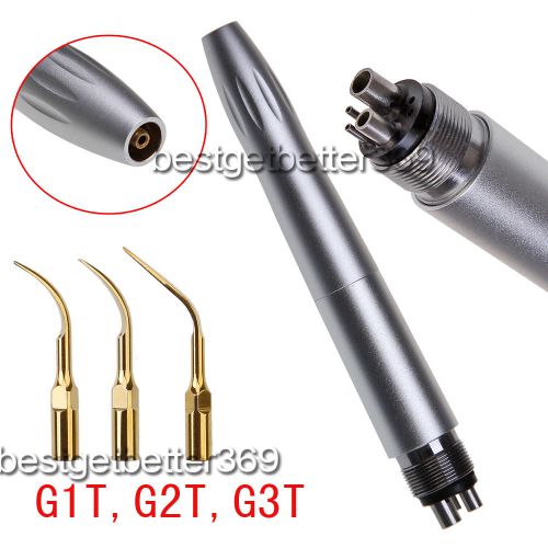 2015 dental air scaler handpiece perio hygieninst nsk style 4-hole with 3 tips for sale