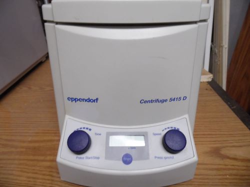 Eppendorf 5415D Micro centrifuge with rotor and lid.