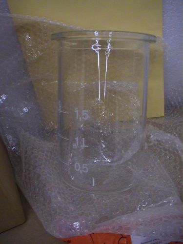NEW SARTORIUS 2 Liter Single Jacket Reaction Vessel Glass Cat # 39204693 BioStat