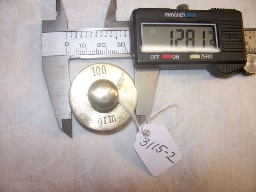 Calibration Weight, Vintage Brass 100g (Grams) Scale Calibration Weight