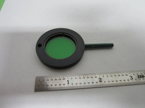 OPTICAL MICROSCOPE PART GREEN FILTER OPTICS BIN#A1-D-12