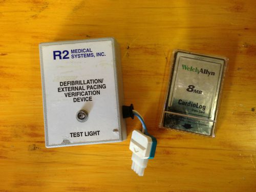R2 pacer verification and 8mb data card for Welch Allyn defiblator -  defib