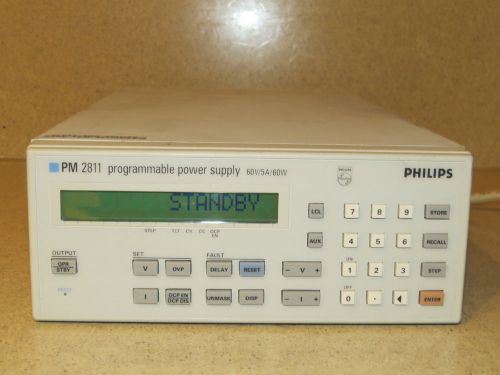 ^^ PHILLIPS PM 2811 PM2811 PROGRAMMABLE POWER SUPPLY 60V/5A/60W