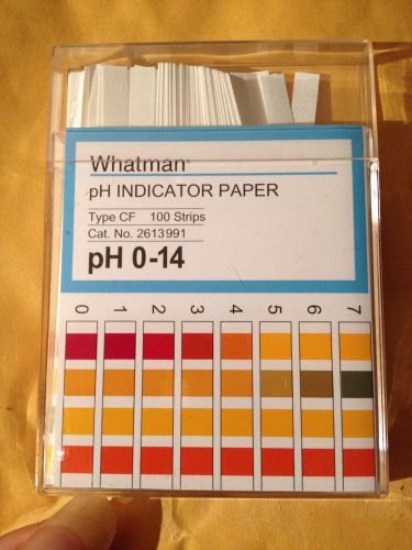WHATMAN PH 0-14 INDICATOR PAPER 100 STRIPS