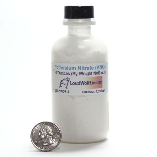 Potassium Nitrate &#034;Saltpetr&#034;  Ultra-Pure (99.7%)  4 Oz  SHIPS FAST from USA