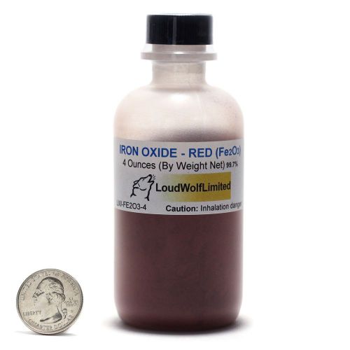 Iron oxide / red 75 micron powder / 4 ounces / 99.7% pure / ships fast from usa for sale