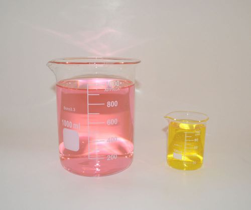 Beaker set 1000 100 ml griffin graduated borosilicate glass beakers new for sale