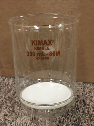 Kimax kimble 350ml- 80m no. 28400 coarse m fritted buchner filter for sale
