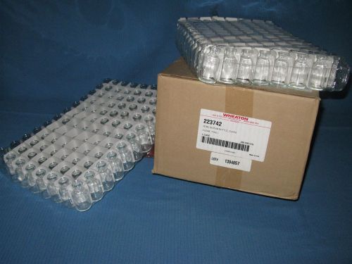 Wheaton Glass Serum Bottles, 20mL or 0.7oz 1 tray of 96 bottles