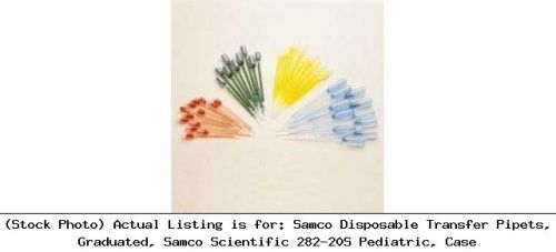 Samco Disposable Transfer Pipets, Graduated, Samco Scientific 282-20S Pediatric