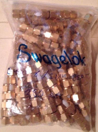 Swagelok b-400-6/1nf brass 1/4&#034; tube nut +ferrule 20 pcs for sale