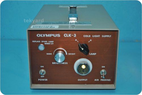 OLYMPUS CLK-3 COLD LIGHT SUPPLY @