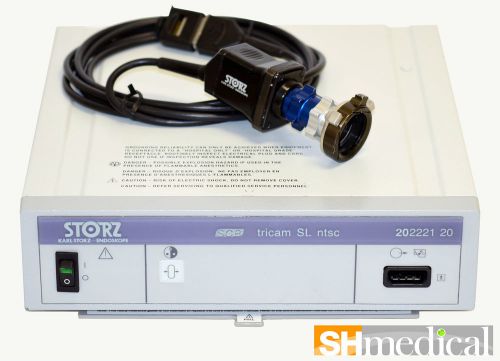 Storz 202221-20 tricam scb sl ntsc camera control unit w/ storz tricam cam. head for sale