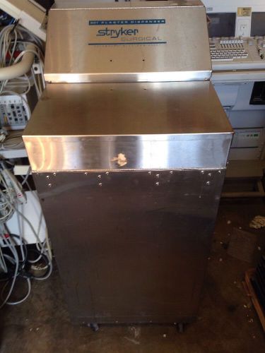 Stryker Surgical 301 Plaster Dispenser Stainless Steel Cart PLUS TOOL!!!