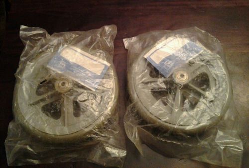 Wheelchair Parts 8&#034; Front Casters Pair 5/16&#034; Land &amp; Wheels Accessory Grey New