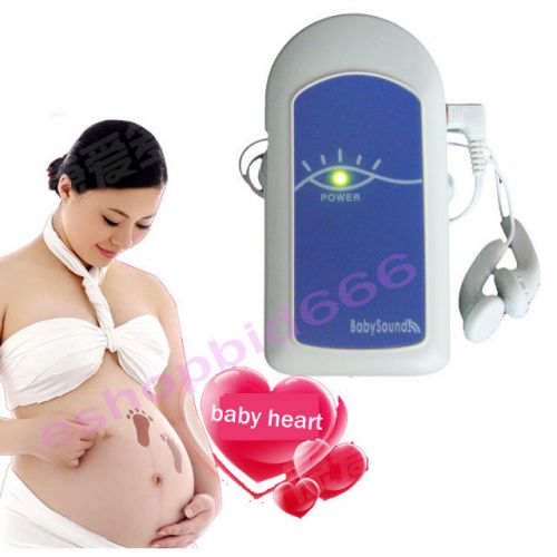 Blue Baby Sound Fetal doppler, Heart Rate Monitor, Free Gel BaBy A for pregnant