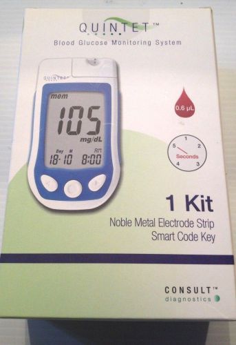 Quintet blood glucose monitoring system 1 kit for sale